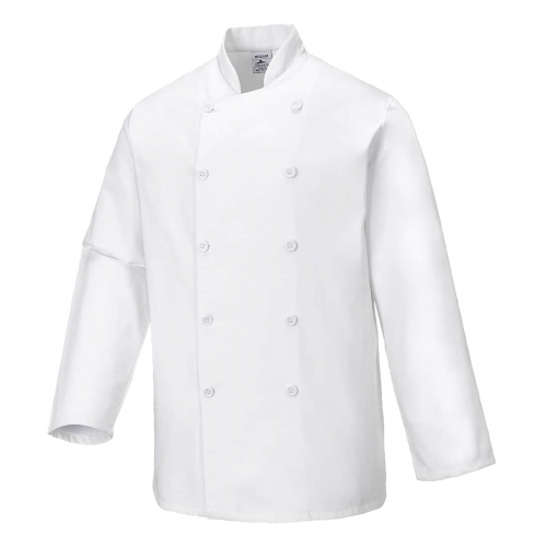 Sussex Chefs Jacket L/S White