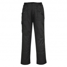 Action Trousers With Back Elastication Black Tall