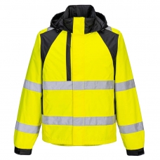 WX2 Eco Hi-Vis Rain Jacket Yellow/Black