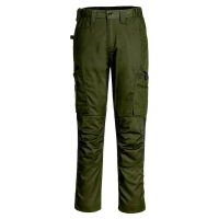 WX2 Eco strečové nohavice olivovo zelené