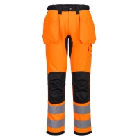 WX2 Eco Hi-Vis Holster Pocket Trousers Orange/Black