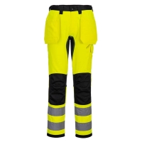WX2 Eco Hi-Vis Holster Pocket Trousers Yellow/Black