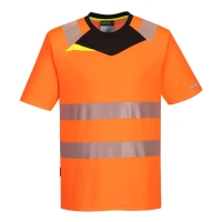 DX4 Hi-Vis T-Shirt S/S  Orange/Black