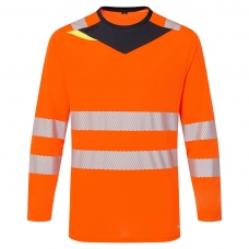 DX4 Hi-Vis T-Shirt L/S Orange/Black