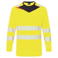 DX4 Hi-Vis T-Shirt L/S Yellow/Black