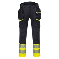 Nohavice DX4 Hi-Vis s odnímateľným vreckom triedy 1 žlto/čierne
