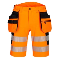 DX4 Hi-Vis Holster Pocket Shorts Orange/Black