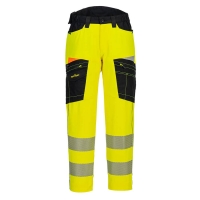 DX4 Hi-Vis servisné nohavice žlté/čierne