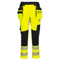 DX4 Hi-Vis remeselné nohavice žlté/čierne