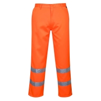 Hi-Vis Polycotton Service Trousers Orange