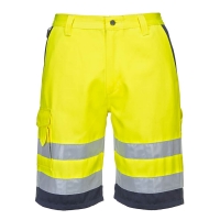 Hi-Vis Contrast Shorts Yellow/Navy