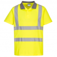 EC10 - Eco Hi-Vis Polo Shirt S/S (6 Pack)  Yellow