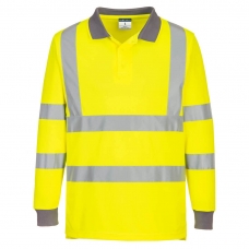 EC11 - Eco Hi-Vis Polo Shirt L/S (6 Pack)  Yellow