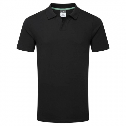 Organic Cotton Recyclable Polo Shirt Black