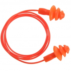 Reusable Corded TPR Ear Plugs (50 pairs) Orange