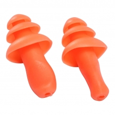 Reusable TPR Ear Plugs (50 Pairs) Orange