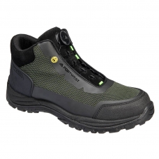 Kompozitná stredná obuv S3S ESD SR FO čierna/zelená