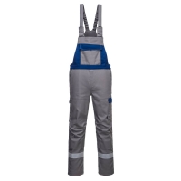 Bizflame Industry Two Tone Bib and Brace Grey