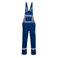 Bizflame Industry Two Tone Bib and Brace Royal Blue