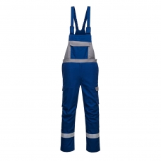 Bizflame Industry Two Tone Bib and Brace Royal Blue Short