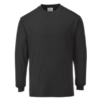 Flame Resistant Anti-Static Long Sleeve T-Shirt Black