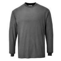 Flame Resistant Anti-Static Long Sleeve T-Shirt Grey