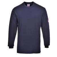 Flame Resistant Anti-Static Long Sleeve T-Shirt Navy