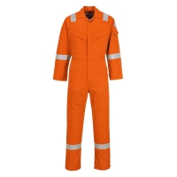 Flame Resistant Super Light Weight Anti-Static Coverall 210g Orange Tall
