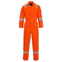 Flame Resistant Light Weight Anti-Static Coverall 280g Orange