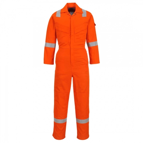 Flame Resistant Light Weight Anti-Static Coverall 280g Orange Tall