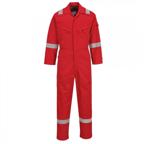 Flame Resistant Light Weight Anti-Static Coverall 280g Red