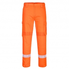 Bizflame Work Lightweight Stretch Panelled Trousers Orange