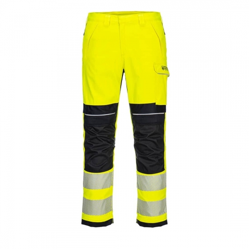 PW3 FR Hi-Vis Work Trousers Yellow/Black