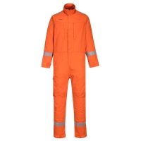 Bizflame Work Stretch Panelled Coverall  Orange
