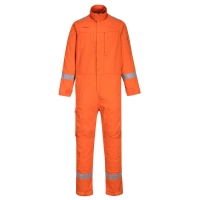 Bizflame Work Lightweight Stretch Panelled Coverall  Orange