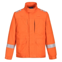 Bizflame Work Lightweight Stretch Panelled Jacket Orange