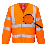 Hi-Vis Anti Static Jacket - Flame Resistant Orange
