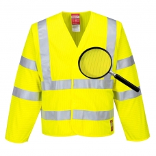 Hi-Vis Anti Static Jacket - Flame Resistant Yellow