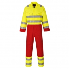 Bizflame Work Hi-Vis Coverall Yellow