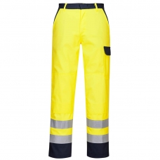 Bizflame Work Hi-Vis Trousers Yellow