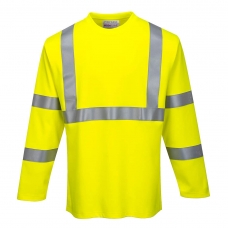 FR Hi-Vis Long Sleeve T-Shirt Yellow