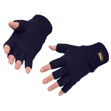 Insulated Fingerless Knit Glove Navy