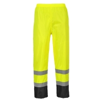 Hi-Vis Contrast Classic Rain Trousers Yellow/Black