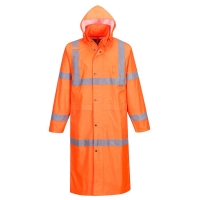 Hi-Vis Rain Coat 122cm  Orange