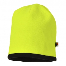 Reversible Hi-Vis Beanie Hat Yellow/Black