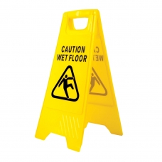 Bezpečnostný stojan - mokrá podlaha žltá