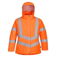 Hi-Vis Women's Winter Jacket Orange