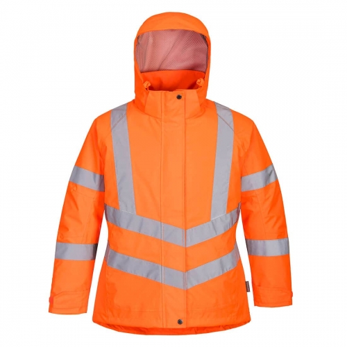 Hi-Vis Women's Winter Jacket Orange