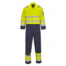 Hi-Vis Modaflame Coverall Yellow/Navy Tall