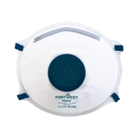 FFP2 Valved Dolomite Respirator (Pk10) White
